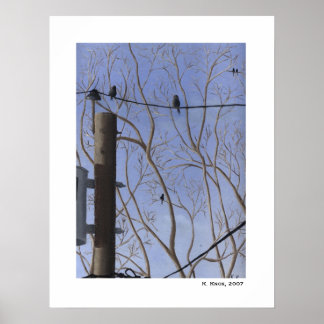 Affiche Vue de porte arrière