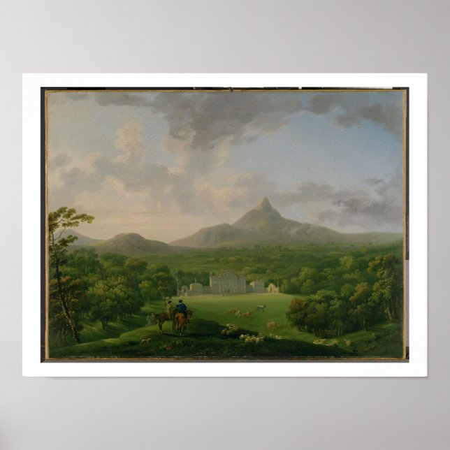 Affiche Vue de Powerscourt, comté de Wicklow, c.1760-2 (hu (Devant)