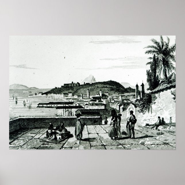Affiche Vue de Rio de Janeiro depuis l'église (Devant)