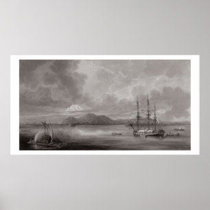 Affiche Vue de Rio De Manille (lithographie)