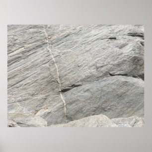 Affiche Vue de roche grise