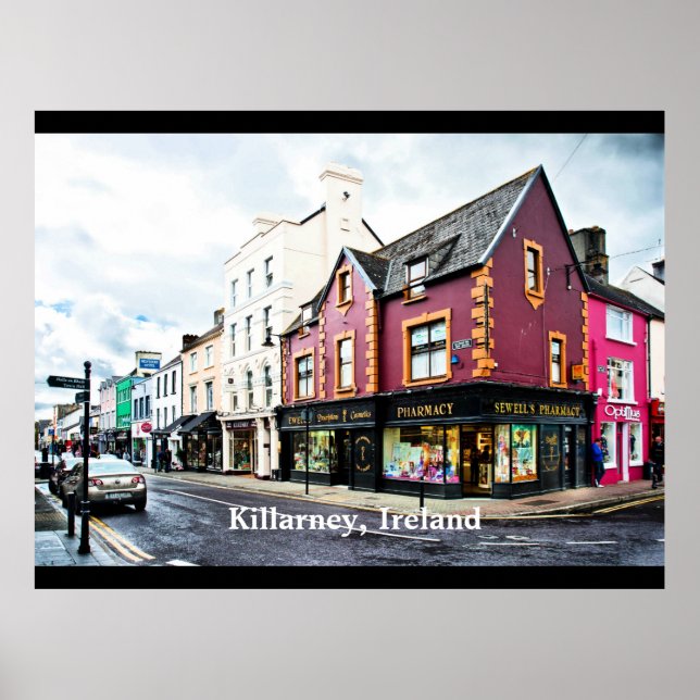 Affiche Vue de rue de Killarney, Irlande (Devant)