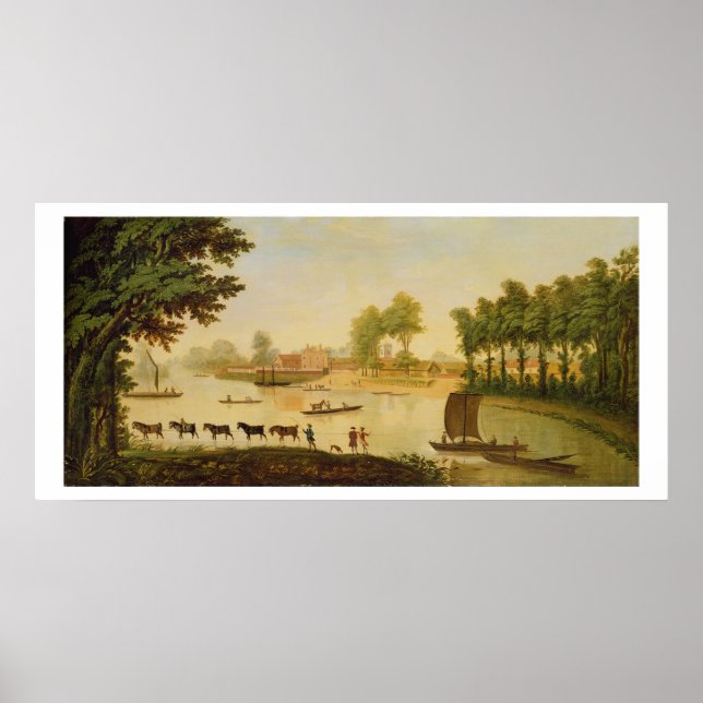 Affiche Vue de Shepperton sur la Tamise, après (Devant)
