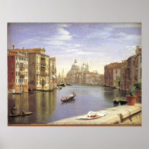 Affiche Vue de Skovgaard sur le Grand Canal, Venise
