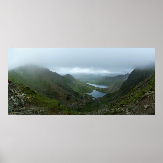 Affiche Vue de Snowdon - Panorama (Devant)