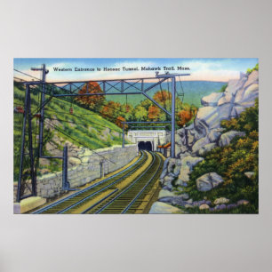 Affiche Vue de traînée de Mohawk de W. Entrance à Hoosa