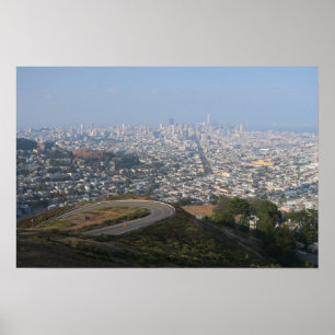 Affiche Vue de Twin Peaks San Francisco