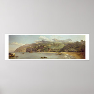 Affiche Vue de Vico Estense de Sorrente regardant vers