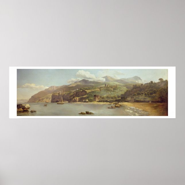 Affiche Vue de Vico Estense de Sorrento vers (Devant)