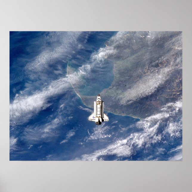 Affiche Vue d'ensemble de la navette spatiale de ISS (Devant)