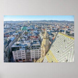 Affiche Vue depuis la tour de la cathédrale Saint-Étienne,