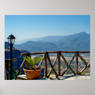 Affiche Vue depuis le balcon de Meteora Greece