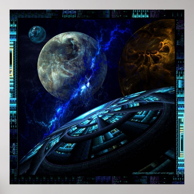 Affiche vue depuis le pont (Devant)