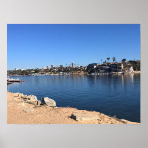 Affiche Vue depuis le Wedge, Newport Beach, Californie