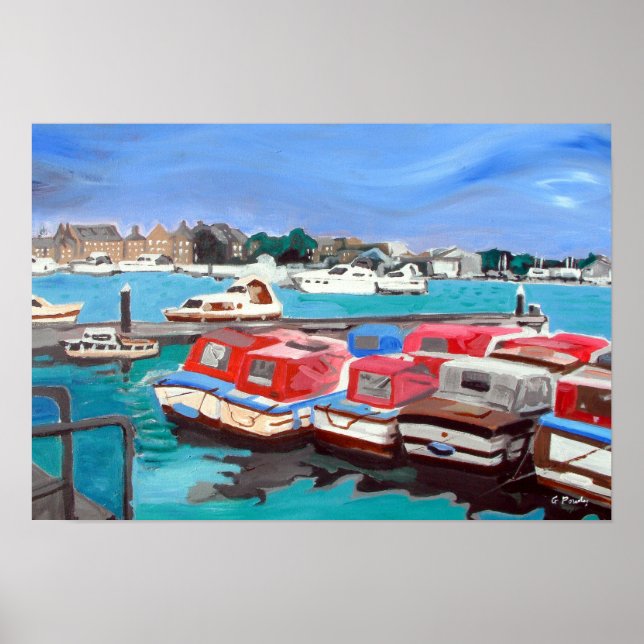 Affiche Vue des Broads (Devant)