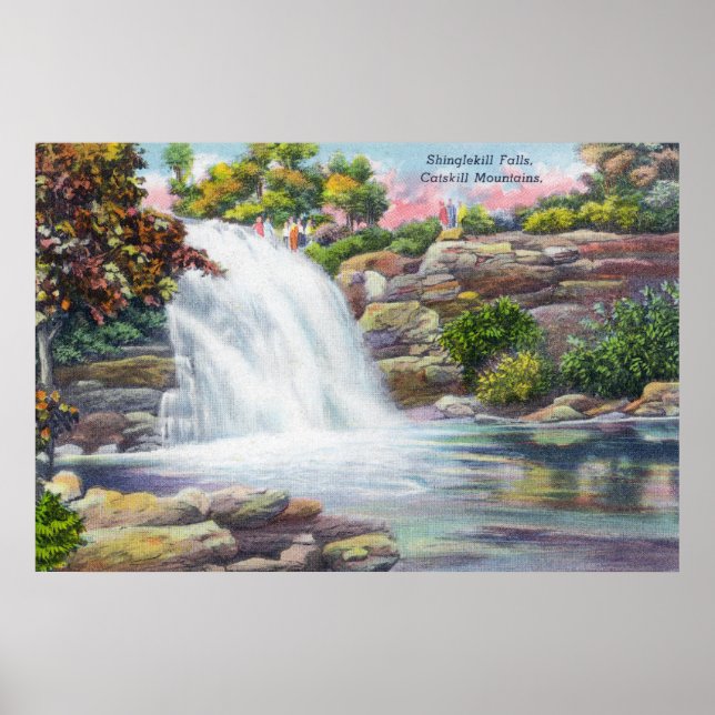 Affiche Vue des chutes Shinglekill (Devant)