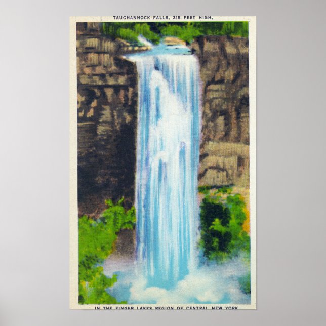 Affiche Vue des chutes Taughannock (Devant)