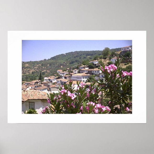 Affiche Vue des fleurs (Devant)