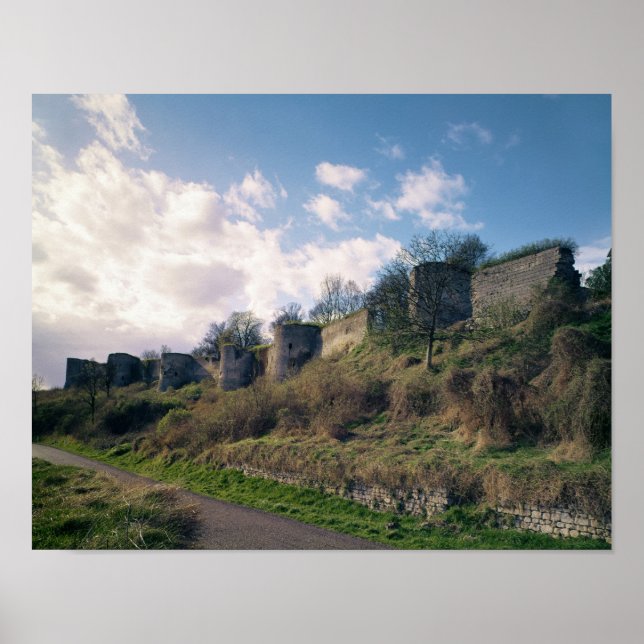 Affiche Vue des fortifications, 1226-42 (Devant)