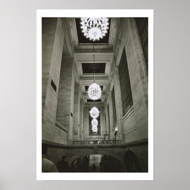 Affiche Vue des lampes (photo b/w) (Devant)