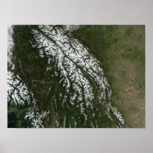 Affiche Vue des montagnes rocheuses