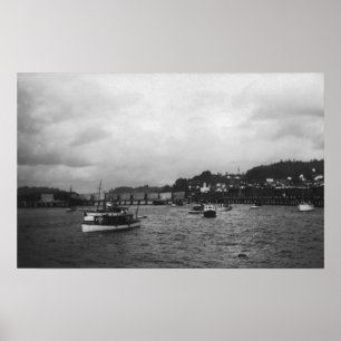 Affiche Vue des navires à la 15e Régate annuelle