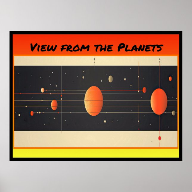 Affiche Vue des planètes (Devant)