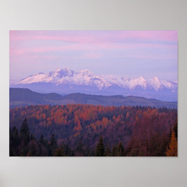 Affiche Vue des Tatras de Beskid Sądecki (Devant)