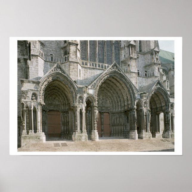 Affiche Vue des trois portails du transept nord (p (Devant)
