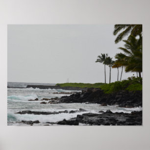 Affiche Vue d'océan chez Poipu