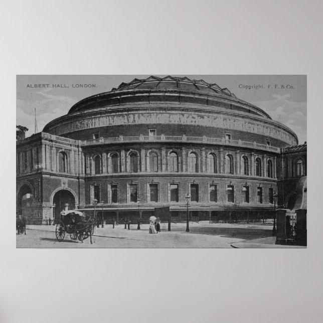 Affiche Vue du Albert Hall, vers 1900 (Devant)