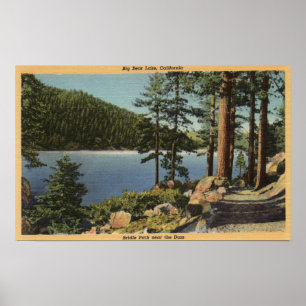 Affiche Vue du chemin de Bridle près du barrage