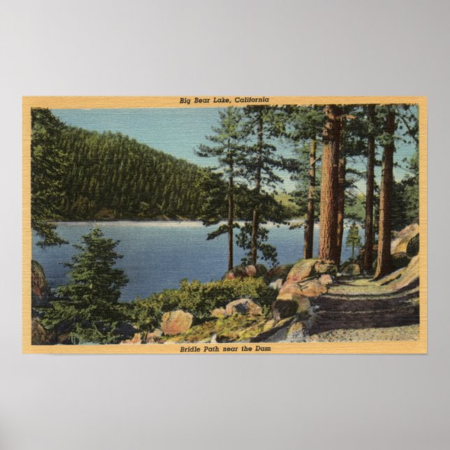 Affiche Vue du chemin de Bridle près du barrage (Devant)