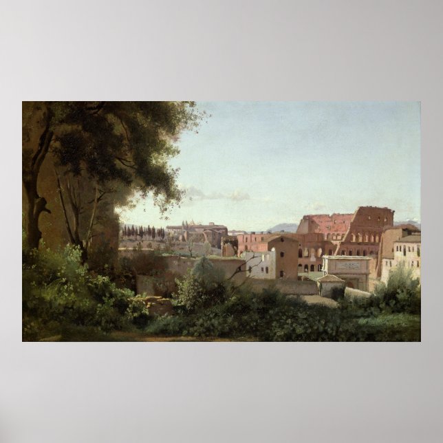 Affiche Vue du Colisée depuis les jardins des Farnèse (Devant)
