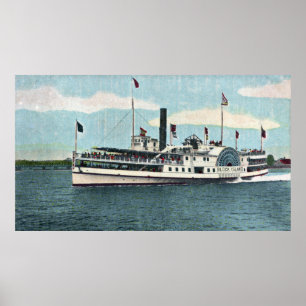 Affiche Vue du ferry d'Île de Block