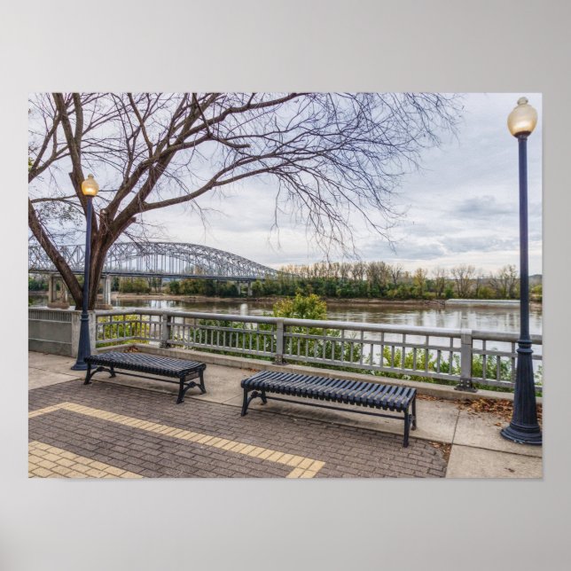 Affiche Vue du fleuve Missouri (Devant)