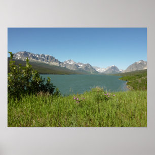 Affiche Vue du lac Swiftcurrent au Glacier National Park