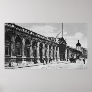 Affiche Vue du marché de la viande de Smithfield, c.1905