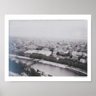 Affiche Vue du milieu du siècle depuis la Tour Eiffel