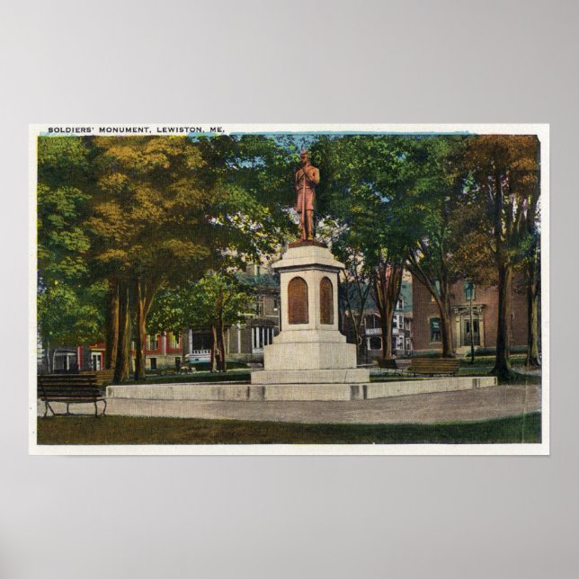 Affiche Vue du monument des soldats (Devant)