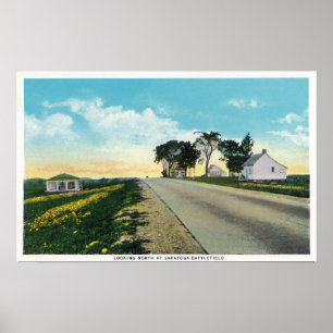 Affiche Vue du nord de champ de bataille de Saratoga