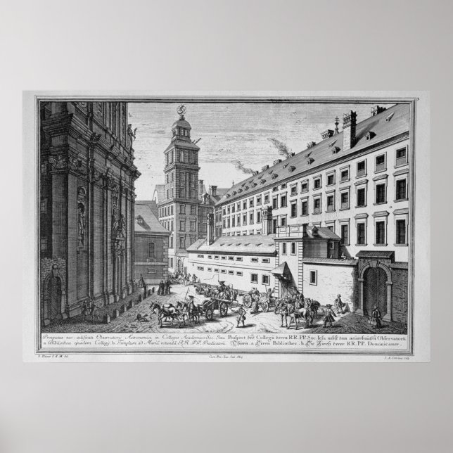 Affiche Vue du nouvel observatoire des Jésuites (Devant)