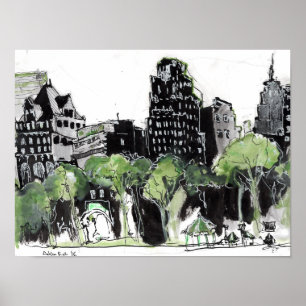Affiche Vue du parc NYC de Bryant