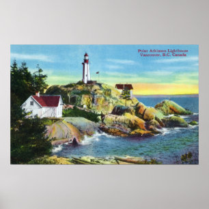 Affiche Vue du phare 2 d'Atkinson de point