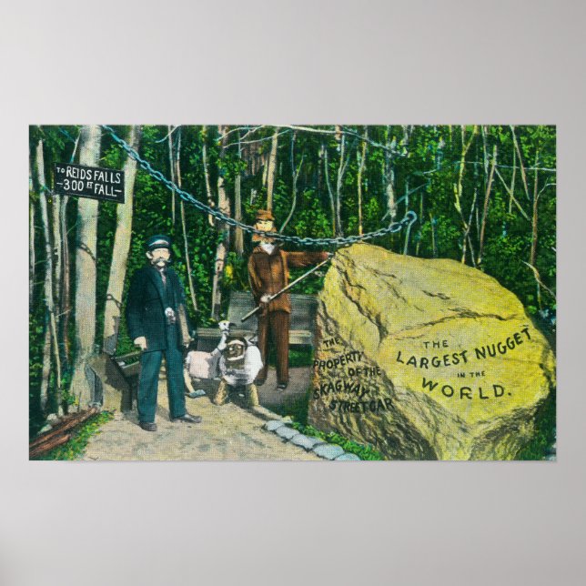 Affiche Vue du plus grand nugget d'or au monde (Devant)