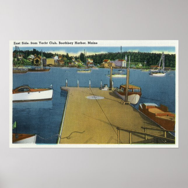 Affiche Vue du port de East Side Yacht Club (Devant)