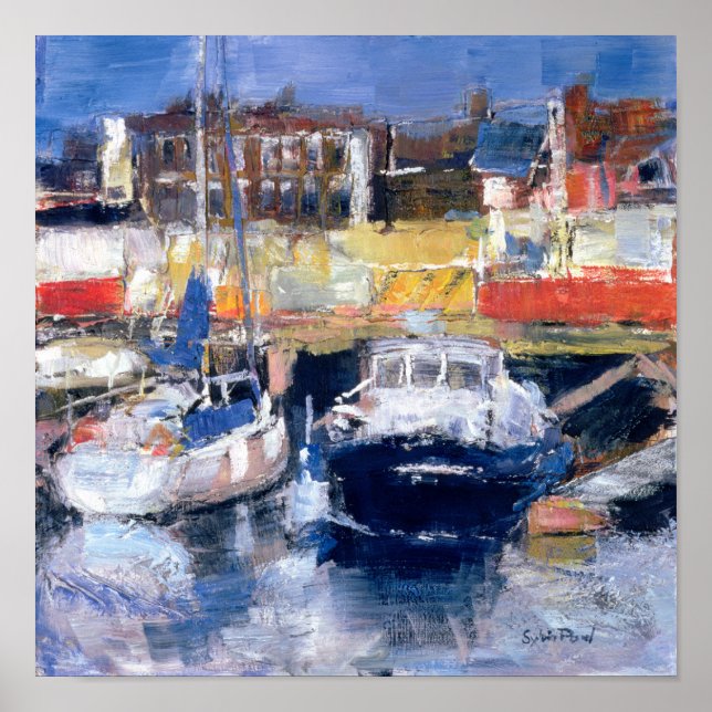 Affiche Vue du port de Lowestoft (Devant)