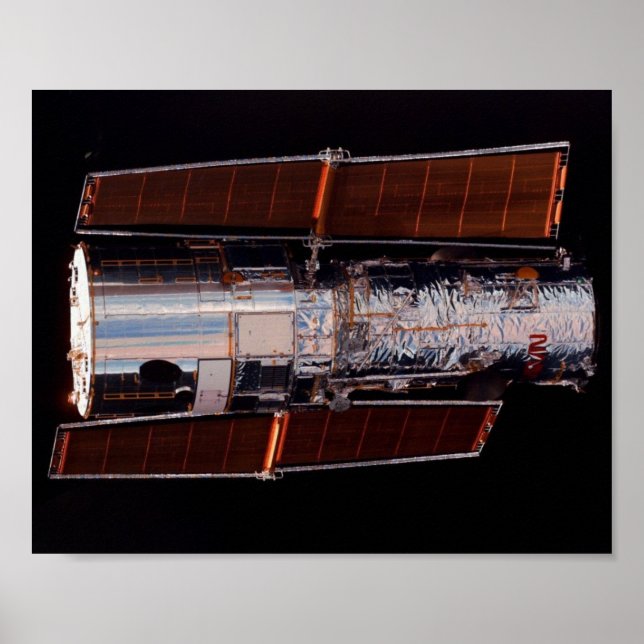Affiche Vue du télescope Hubble de Shuttle Discovery (Devant)