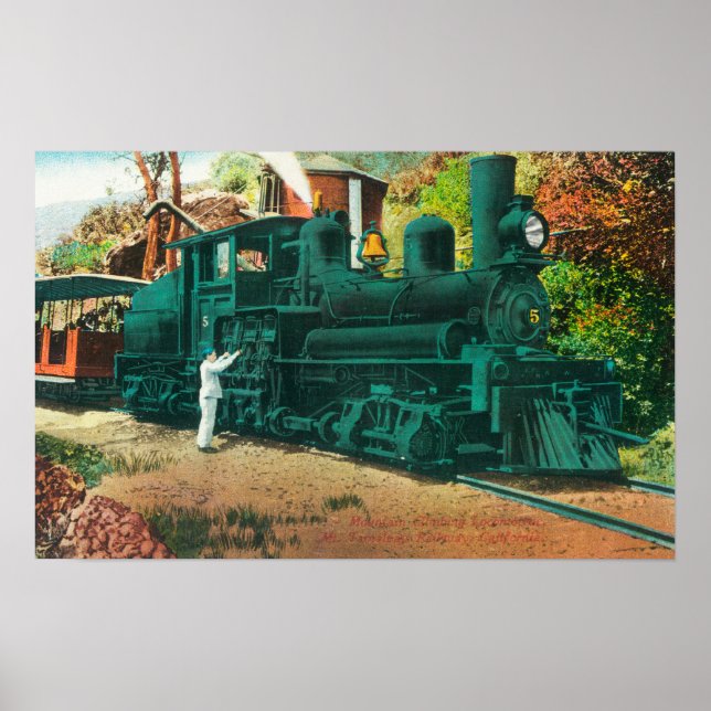 Affiche Vue du train du Mont Tamalpais (Devant)