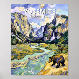 Affiche Vue du tunnel de l'ours El Capitan à Yosemite dans